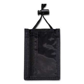 Advantus Badge Holder with Pen Loop, Vertical, Black 3.25 x 6 Holder,  2.75 x 3.5 Insert, 12/Box