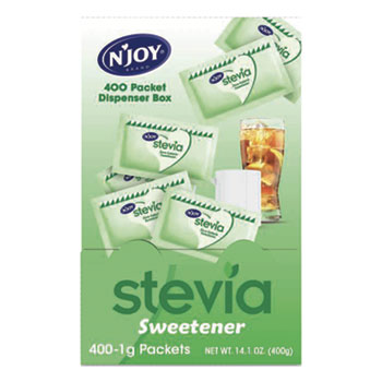 Stevia Artificial Sweetener, 0.04 oz Packet, 400/Box