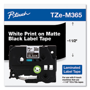 Tze Standard Adhesive Laminated Labeling Tape, 0.7 X 26.2 Ft, White On Blue
