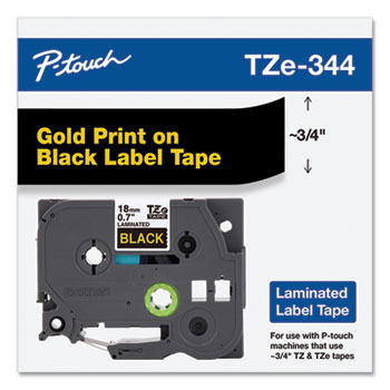 Tze Standard Adhesive Laminated Labeling Tape, 0.7 X 26.2 Ft, White On Blue