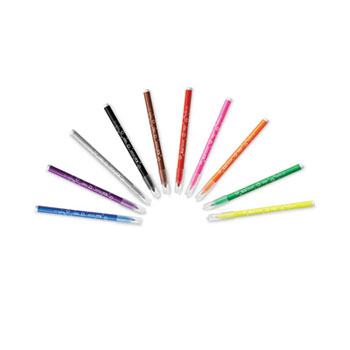 Kids Ultra Washable Markers, Medium Bullet Tip, Assorted Colors, 10/Pack