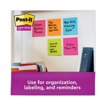 Post-it® Notes Super Sticky Pads in Energy Boost Collection Colors