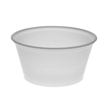 Clear Plastic Portion Cups with Lids, 1.5oz, 150ct | Party Supplies