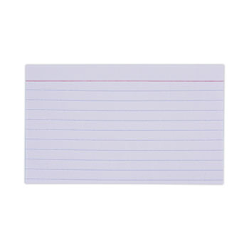 Universal UNV47255 5 x 8 White Ruled Index Cards - 500/Pack