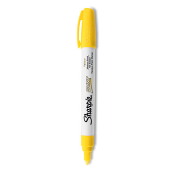 Permanent Paint Marker Extra-Broad Chisel Tip, White