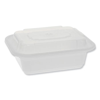 Pactiv VERSAtainer Containers 38 Oz BlackClear Pack Of 150