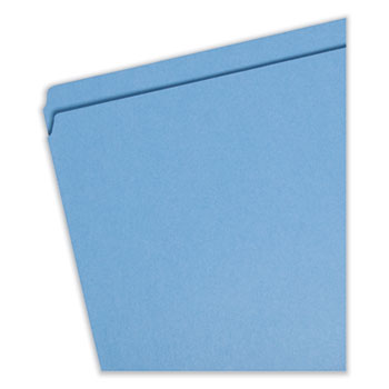 Reinforced Top Tab Colored File Folders, Straight Tabs, Letter Size, 0.75  Expansion, Lavender, 100/Box