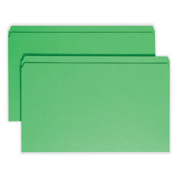 Reinforced Top Tab Colored File Folders, Straight Tabs, Letter Size, 0.75  Expansion, Lavender, 100/Box