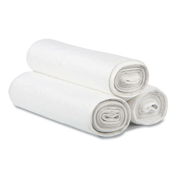 Inteplast Group High-Density Can Liner, 38 x 60, 60gal, 14mic, Clear, 25/Roll, 8 Rolls/Carton