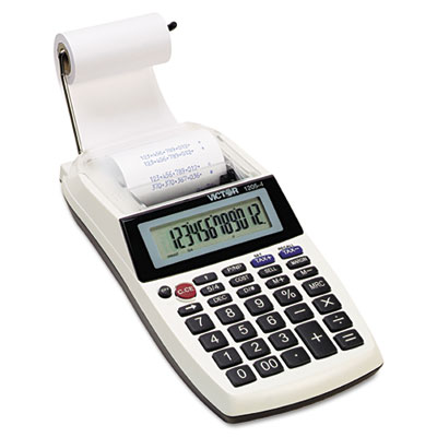 1205-4 Palm/Desktop One-Color Printing Calculator, Black Print, 2 Lines/Sec VCT12054