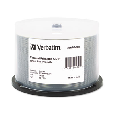 Verbatim® CD-R DataLifePlus Printable Recordable Disc