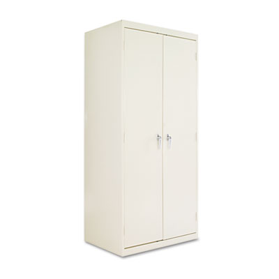 Assembled 78" High Heavy-Duty Welded Storage Cabinet, Four Adjustable Shelves, 36w x 24d, Putty ALECM7824PY