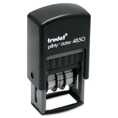 Printy Economy Micro 5-in-1 Date Stamp, Self-Inking, 1