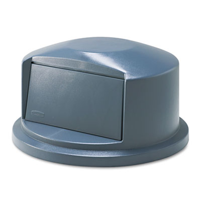BRUTE Dome Top Swing Door Lid for 32 gal Waste Containers, Plastic, Gray RCP263788GY