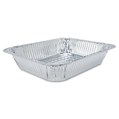 Aluminum Oblong Container, 1 lb, 4.56 x 5.56 x 1.63, Silver, 1,000/Carton