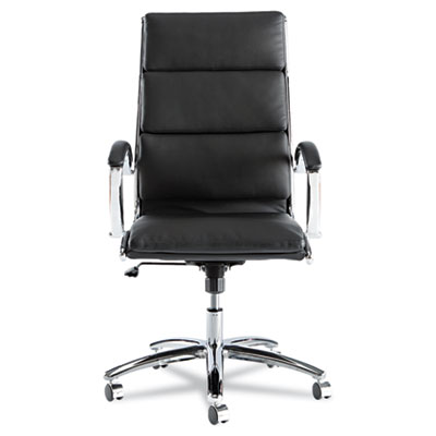 Alera Neratoli High-Back Slim Profile Chair, Faux Leather, 275 lb Cap, 17.32