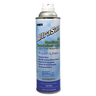AltraSan Air Sanitizer and Deodorizer, Fresh Linen, 10 oz Aerosol Spray AMR1037236EA