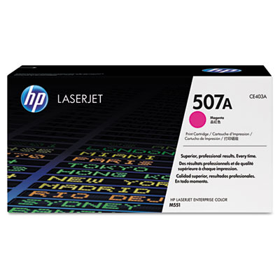 CE403AG (507A) Government Toner, 6,000 Page Yield, Magenta HEWCE403AG
