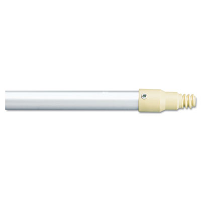 Aluminum Threaded Plastic-Tip Broom/Sweep Handle, 1" dia x 57", Gray RCP6355GRA