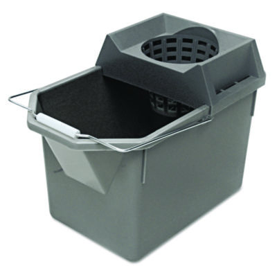 Pail/Strainer Combinations, 15 qt, Steel Gray BUCLG6194