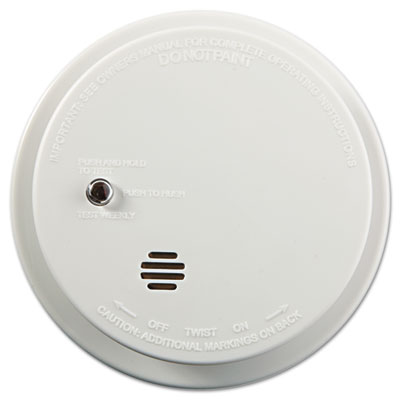 Battery-Operated Smoke Alarm Unit, 9V, 3.88