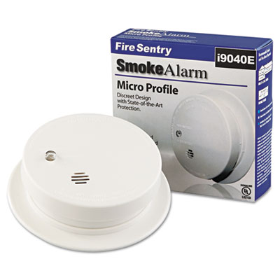 Battery-Operated Smoke Alarm Unit, 9V, 3.88