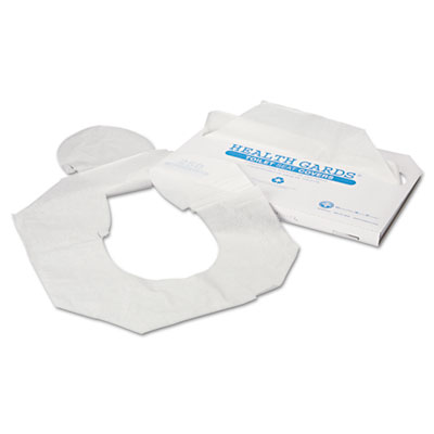 Health Gards Toilet Seat Covers, Half-Fold, 14.25 x 16.5, White, 250/Pack, 4 Packs/Carton HOSHG1000