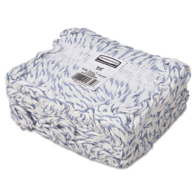 Web Foot Finish Mop, Cotton/Synthetic, White, Large, 1