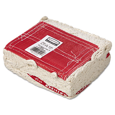 Swinger Loop Wet Mop Head, Large, Cotton/Synthetic, White, 6/Carton