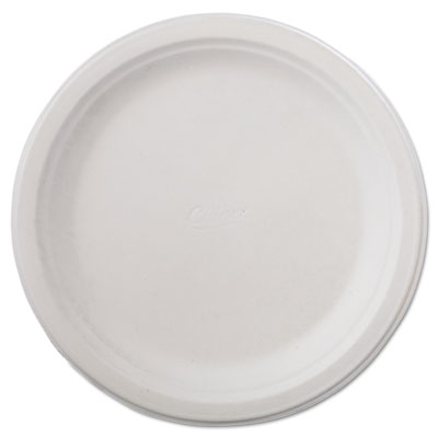 Classic Paper Dinnerware, Plate, 9.75" dia, White, 125/Pack, 4 Packs/Carton HUH21232