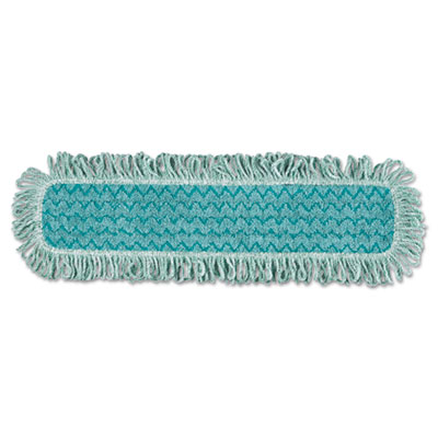 Rubbermaid FGQ42600GR00 HYGEN 24 Green Microfiber Fringed Dust Mop Pad