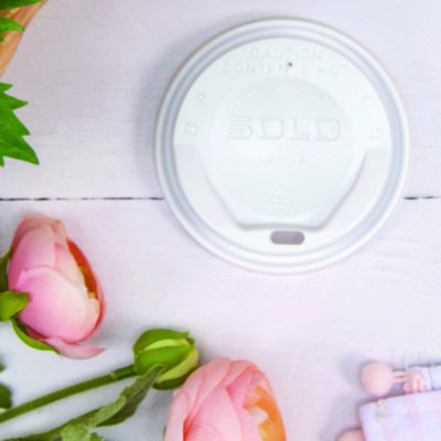 The Gourmet Lid Hot Cup Lids for Trophy Plus, Fits 12 oz to 20 oz Hot Cups, Plastic, White, 1,500/Carton