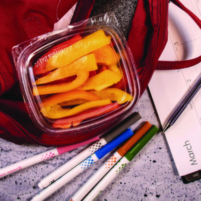 ClearPac SafeSeal Tamper-Resistant/Evident Containers, Domed Lid, 8 oz, Clear, Plastic, 100/Bag, 2 Bags/Carton