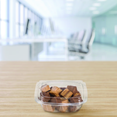 ClearPac SafeSeal Tamper-Resistant/Evident Containers, Domed Lid, 8 oz, Clear, Plastic, 100/Bag, 2 Bags/Carton