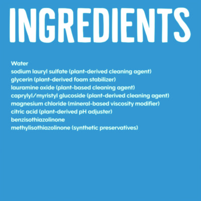 Natural Dishwashing Liquid, Free and Clear, 19 oz Bottle