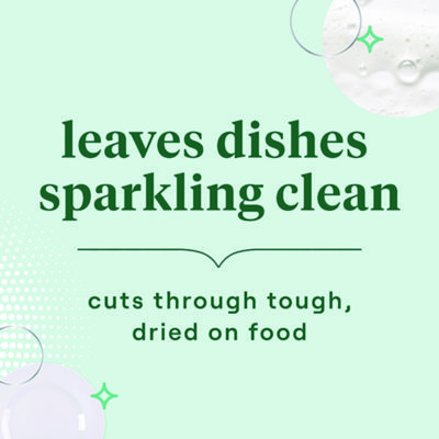 Natural Dishwashing Liquid, Free and Clear, 19 oz Bottle