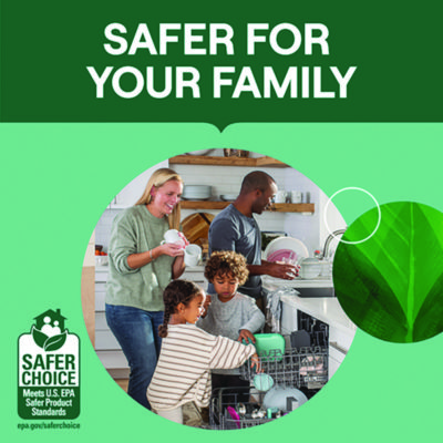 Natural Automatic Dishwasher Detergent Packs, Free and Clear, 45 Powder Packets/Box, 5 Boxes/Carton