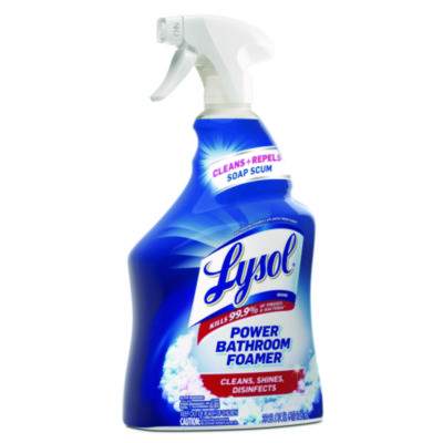 Disinfectant Power Bathroom Foamer, Liquid, Atlantic Fresh Scent, 32 oz Spray Bottle, 12/Carton