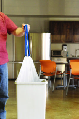 Drawstring Trash Bags, Drawstring, 13 gal, 24