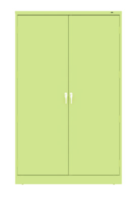 Jumbo Combination Steel Storage Cabinet, 48w x 24d x 78h, Putty