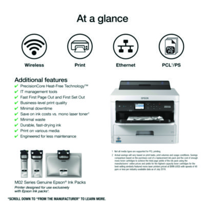 WorkForce Pro WF-M5299 Monochrome Wireless Inkjet Printer