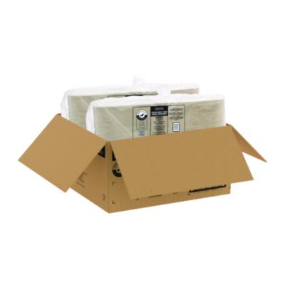 Compostable Molded Fiber Hinged Trays, ProPlanet Seal, 3 Compartments, 9.25 x 9.45 x 2.17, Ivory, 200/Carton