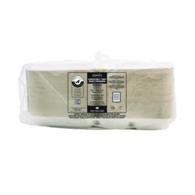 Compostable Molded Fiber Hinged Trays, ProPlanet Seal, 3 Compartments, 9.25 x 9.45 x 2.17, Ivory, 200/Carton