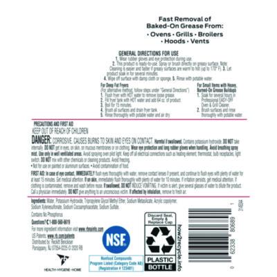 Ready-to-Use Oven and Grill Cleaner, Liquid, 2 qt Bottle, 6/Carton