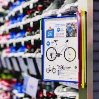 Wall Unit Reference Starter Set, 10 Panels with Assorted Color Borders, White Base