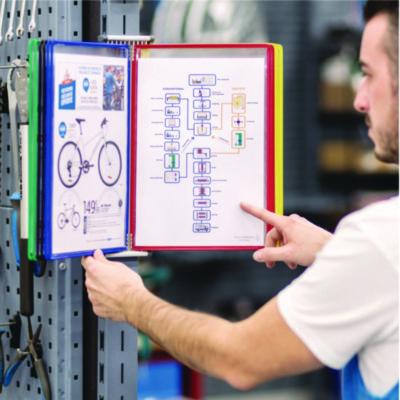 Wall Unit Reference Starter Set, 10 Panels with Assorted Color Borders, White Base