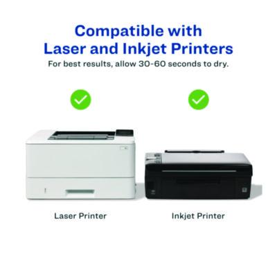 Glossy White Easy Peel Mailing Labels w/ Sure Feed Technology, Laser Printers, 2 x 4, White, 10/Sheet, 25 Sheets/Pack