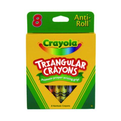 Crayola Triangular Crayons, 8 Colors/box (CYO524008) CYO524008