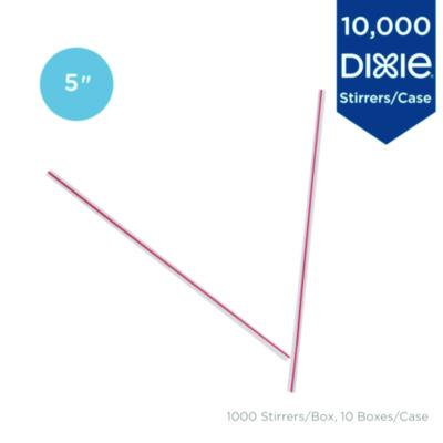 Unwrapped Hollow Stir-Straws, 5.5