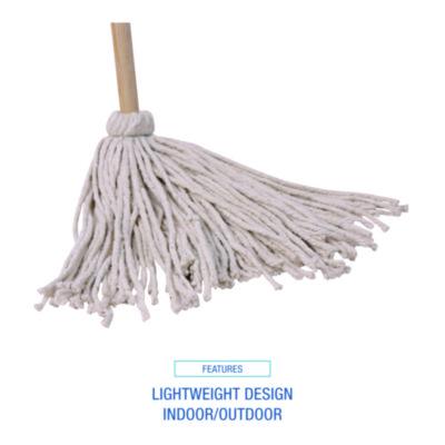 Cotton Deck Mop, #16 White Cotton Head, 50